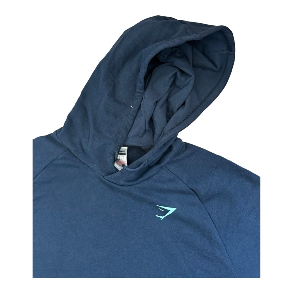 Gymshark Bold Hoodie, Navy, Multiple Sizes, Slim Fit, Men Activewear - Picture 4 of 10